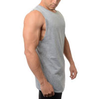 Chaleco deportivo fino de verano para hombre, camiseta de Fitness Simple de Color sólido con cuello redondo, absorbe el sudor y es cómodo - details 11