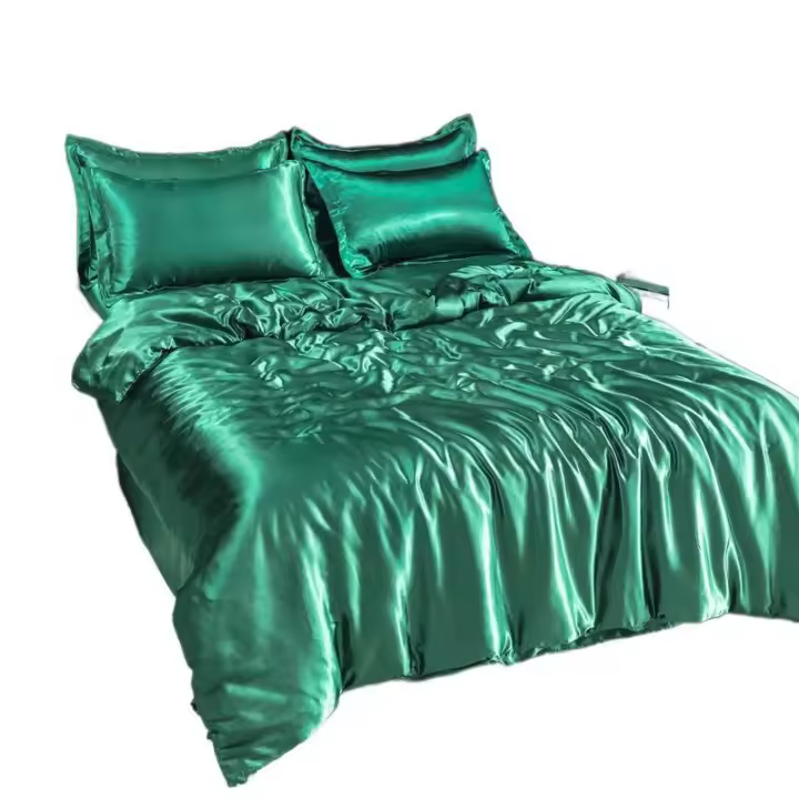 Funda de Edredón de Seda de Hielo Doble Cara Juego de Ropa de Cama Suave y Mullido para Dormitorio - 1