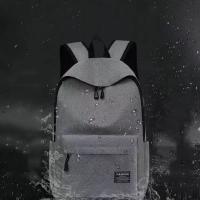 Mochila versátil de tela Oxford de alta calidad, mochila para estudiantes de escuela de 15 pulgadas, color negro, gris, azul y rojo, bolsa lavable para ordenador, Unisex - details 2