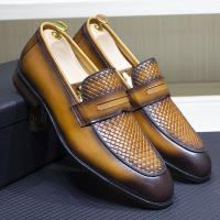Nuevos mocasines británicos retro de un pedal con punta redonda - details 5