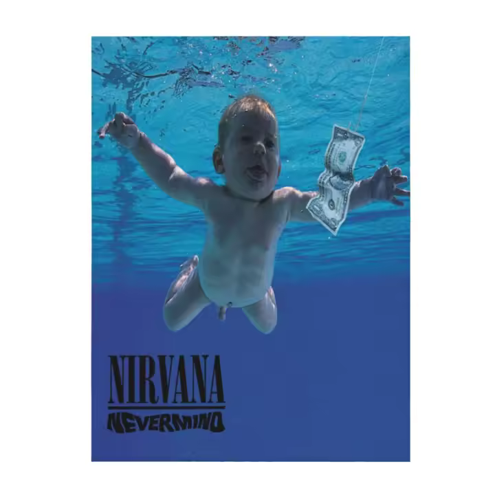 Nirvana-Manta de franela Nevermind para dormitorio, sofá, sofá - 1