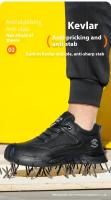 Los hombres de trabajo de seguros de zapatos anti-smash anti-perforación aislados cuatro estaciones de trabajo ligero resistente al desgaste zapatos impermeables de la obra - details 6