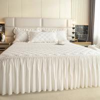 Funda de Cama Engrosada de Color Sólido Protector de Colchón Acolchado - details 6