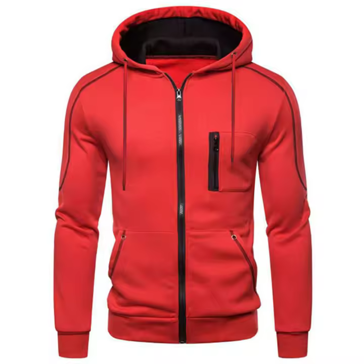 Sudadera deportiva informal para hombre, chaqueta de manga larga, joven - 1