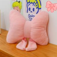 Almohada Universal con lazo de felpa para mujer, soporte para la cintura, cojines con lazo, cojín suave relleno para el cuello - details 6