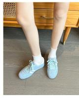 Nuevo verano océano azul suela suave cómodo con cordones de fondo plano estudiante universitario deportes y zapatos de ocio - details 12