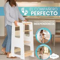 Torre de Aprendizaje Montessori Taburete Infantil de Madera Juguetes Montessori para 1 Año - details 1