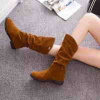 Ots de tacón informal de media varilla para mujer, punta redonda, terciopelo mate, otoño e invierno, nuevo - details 11