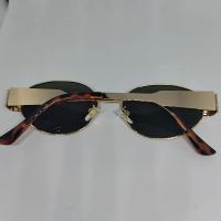 Gafas de Sol Ovaladas de Moda para Mujer 2024 Gafas de Sol con Montura de Metal de Diseñador de Lujo Gafas de Sol Redondas Clásicas Vintage para Mujer Unisex - details 7