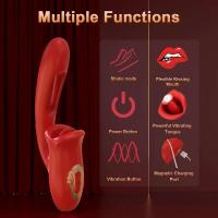 Empaque privado SEX Vibrador Estimulador de Lengua Clítoris Punto G Vagina Mujeres Juguete Sexual Gratis Para Adultos 18+ - details 7