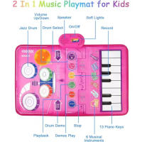 Bebé 2 en 1 Manta de Música Juguetes de Tambor para Niños Pequeños Manta de Baile - details 3