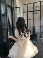2025 Nueva princesa de media mariposa con palabras de amor, vestido de cola fina y brillante de jacquard, vestido de cumpleaños - details 14