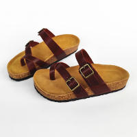 Zapatos de cuero para hombre y mujer, con suela suave antideslizante, tipo chanclas, para la playa, de verano. - details 2
