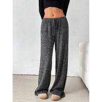 Pantalones de mujer con cintura elástica a rayas, talla única, recién llegados de otoño - details 16