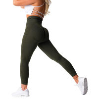 Leggings de gimnasio sin costuras NVGTN Spandex Contour 2.0 para mujeres suaves para entrenamiento fitness pantalones de yoga de cintura alta - details 25