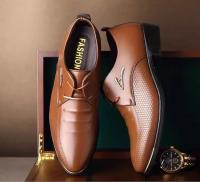 Zapato Social De Negocios Marrón, Zapatos Formales Negros Para Hombre, Traje Informal De Cuero Para Fiesta, Tendencia 20224, Elegante Y Clásico, Oficial Nuevo - details 9