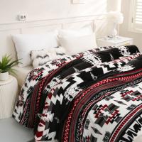 Manta de Franela Bohemia para Todo el Clima, elegante Boho Contemporáneo, Suave y Cálida, Fácil Mantenimiento Multifuncional - details 1