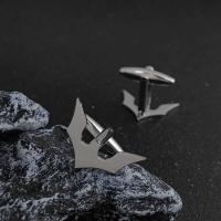 Gemelos de murciélago para hombre, botones de puño de acero inoxidable para camisa de muñeca, joyería para novio de boda, accesorios para hombre - details 3