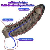 Leten-anillo de boquilla de lino, anillos extensores reutilizables, retardante de eyaculación, funda para pene para hombres, juguetes sexuales para erección, juguete para adultos - details 1