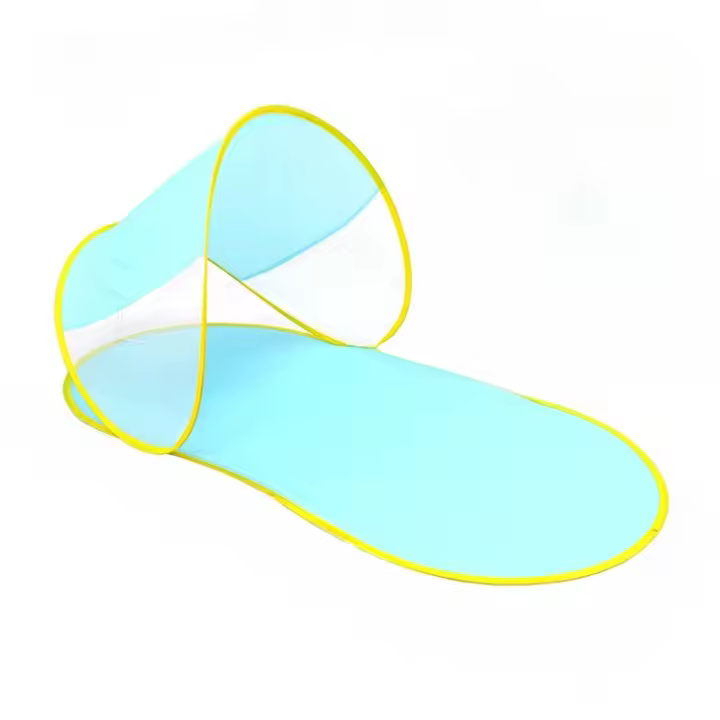 Tienda de Playa de Camping de Protección Solar al Aire Libre Montaje Rápido Forma de Zapato Azul - 1