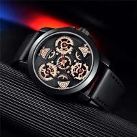 Reloj Deportivo de Cuarzo de Marca CURDDEN Estilo Casual de Cuero para Hombres Elegante y Único - details 3