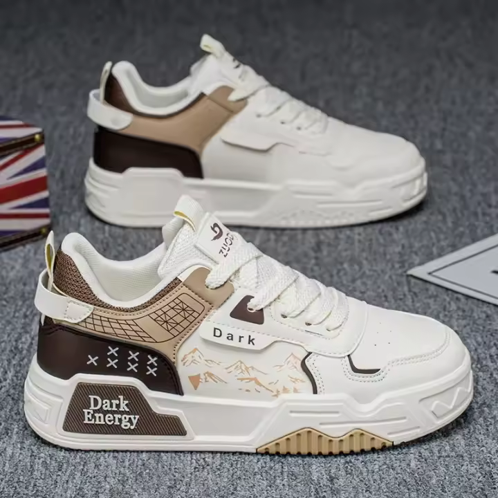 Zapatillas de deporte de ocio versátiles para hombre, zapatos deportivos ligeros y cómodos para caminar, zapatos gruesos de alta calidad a la moda, calzado masculino - 1