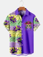 Nueva camisa hawaiana de manga corta con estampado de playa turística, adecuada para caminar por la calle, ocio, primavera y verano. - details 12
