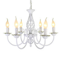 Luz colgante de vela blanca, lámpara colgante de cadena de altura ajustable para sala de estar, cocina, Isla, comedor, Vestíbulo - details 5