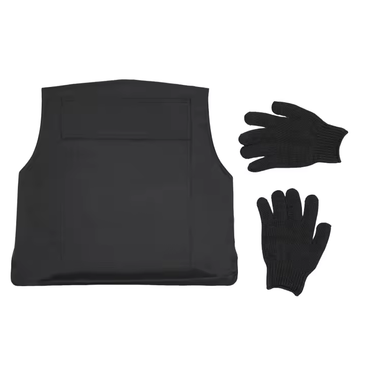 Chaleco de protección de puñaladas de policía oculto con panel de acero al manganeso, protector, rebotador, resistente a los pinchazos, ropa interior de autodefensa - 1