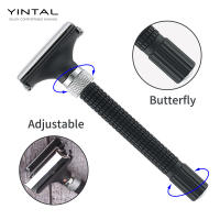 YINTAL-afeitadora de seguridad de doble filo, ajustable, mariposa abierta, Color negro, a juego, diseño de moda - details 0