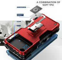 Funda de armadura de absorción de impacto para Xiaomi, carcasa de Metal con soporte de TPU para coche, POCO M4 Pro X4 Pro X3 NFC A1 Plus Redmi Note 12 11 10 Mi 11T - details 5