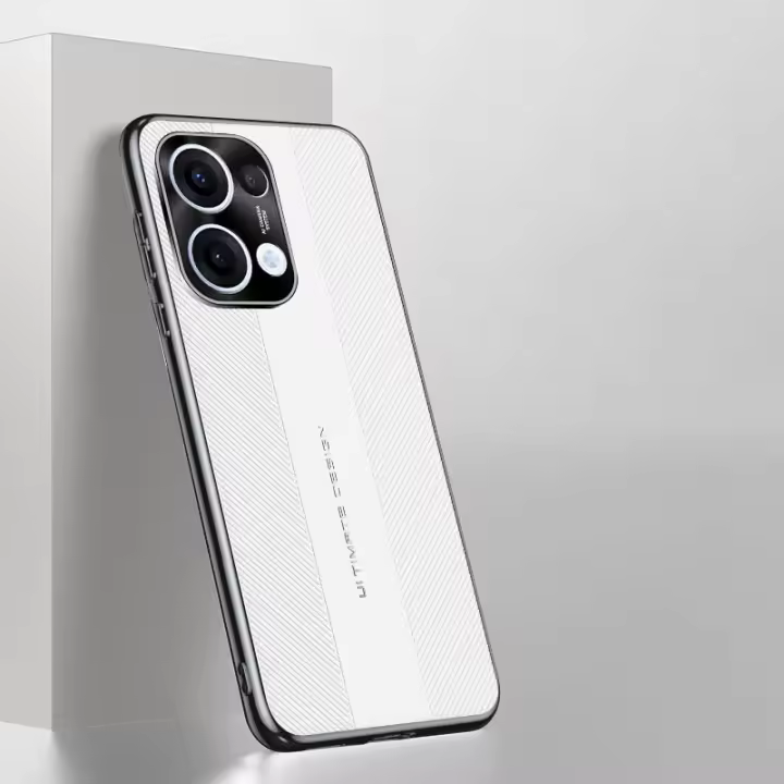 OPPO Reno 13/13 Pro Funda de cuero elegante con protección para cámara Funda protectora delgada con textura duradera antideslizante a prueba de golpes - 1