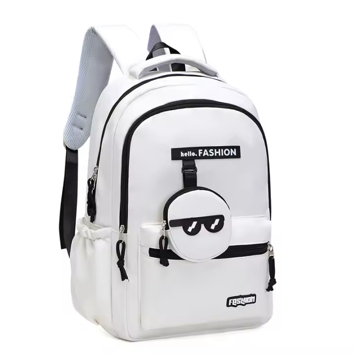 Mochila de Estilo Hong Kong para Estudiantes de Secundaria y Universidad Material de Nylon Duradero - 1