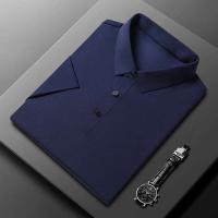 Nueva camiseta personalizada de verano de alta gama para hombre, Polo de marca de moda de negocios de manga corta de color sólido, cómodo y transpirable - details 21