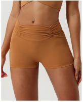 Pantalones cortos deportivos de estilo europeo y americano con puntadas de Control de barriga, Capris de Yoga para levantar glúteos sin línea en T para correr - details 7