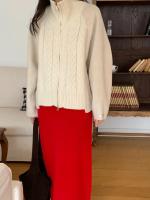 Suéter De Mujer, suéteres De invierno para Mujer, cárdigan Traf, tejido grande para Mujer, Ropa De abrigo De punto holgada De manga larga, Ropa De Mujer - details 15