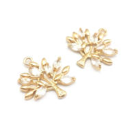 Colgantes de Árbol de Brasso Dorado de 18K Joyería Hazte de Diamantes Falsos y Circonio - details 12