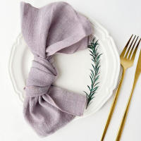 Pañuelos de Gaza Hechos a Mano 10pcs Tamaño 30X30cm Servilletas de Algodón para Boda, Fiesta, Babería Conjunto de Cocina y Comedor - details 2