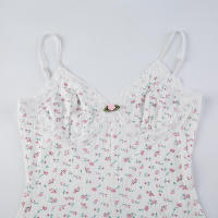 BUNO-body con adorno de encaje floral para mujer, peleles sexys ajustados y bonitos con cuello en V profundo sin mangas, ropa interior de moda de verano 2025 - details 1