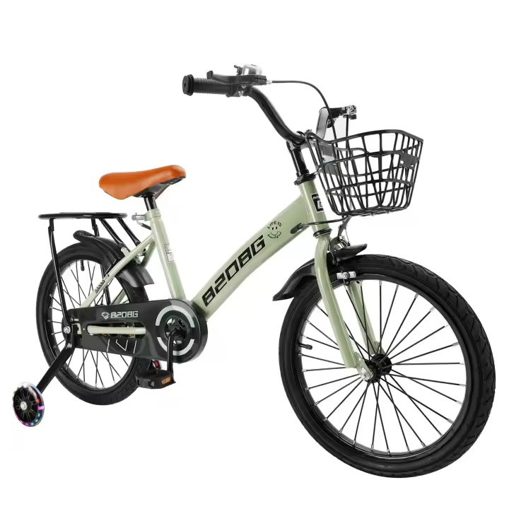 Bicicleta Infantil BMX de 18 Pulgadas para Niños de 6 a 12 Años con Ruedas Auxiliares y Canasta - 1