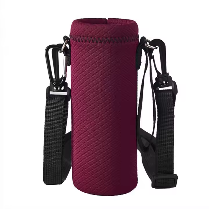 Funda portátil para botella de agua, accesorio deportivo para acampar con correas, funda para botella de agua, taza de vacío, manga para acampar - 1