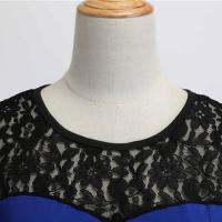 Vestido de Navidad rojo de encaje para mujer, ropa de manga corta Swing, disfraces de Navidad, vestidos de fiesta, bata Vintage, 2024 - details 22