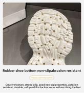 Sandalias con cordones de suela gruesa para mujer, zapatillas de playa al aire libre con aumento de altura, diseño de zapato plano, verano 2025 - details 5