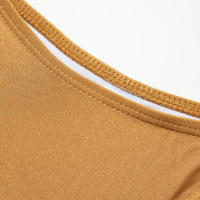 Nuevo Conjunto de bikini de nailon de color sólido, traje de baño de dos piezas con encuadernación, multicolor - details 15