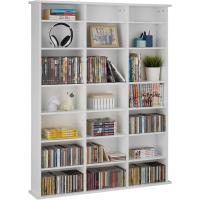 Estantería de Pared de Madera Laminada 21 Compartimentos, Ajustable en Altura y Extraíble, Elegante Mueble de Almacenamiento Resistente a la Superficie Blanco Mate - details 3