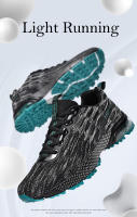 Zapatillas de correr para hombre, zapatos deportivos transpirables para exteriores, zapatillas ligeras con cojín de aire, calzado de entrenamiento atlético cómodo - details 2