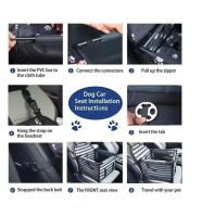 Cubierta de Asiento de Coche para Perros Impermeable Hamaca de Transporte para Mascotas Pequeñas y Medianas Bolsa de Transporte de Mascotas para Coches - details 7