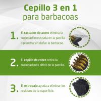 Barbacoa Portátil de Carbón Rodantes, Bandejas Laterales, Sistema de Ventilación y Depósito de Ceniza Parrilla de Acero de 57x42cm Tamaño 116,5x13,1x56cm - details 27