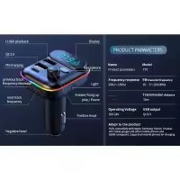 Adaptador Para Coche, Transmisor De Radio FM Inalámbrico 5,0, Reproductor De Música MP3 - details 1