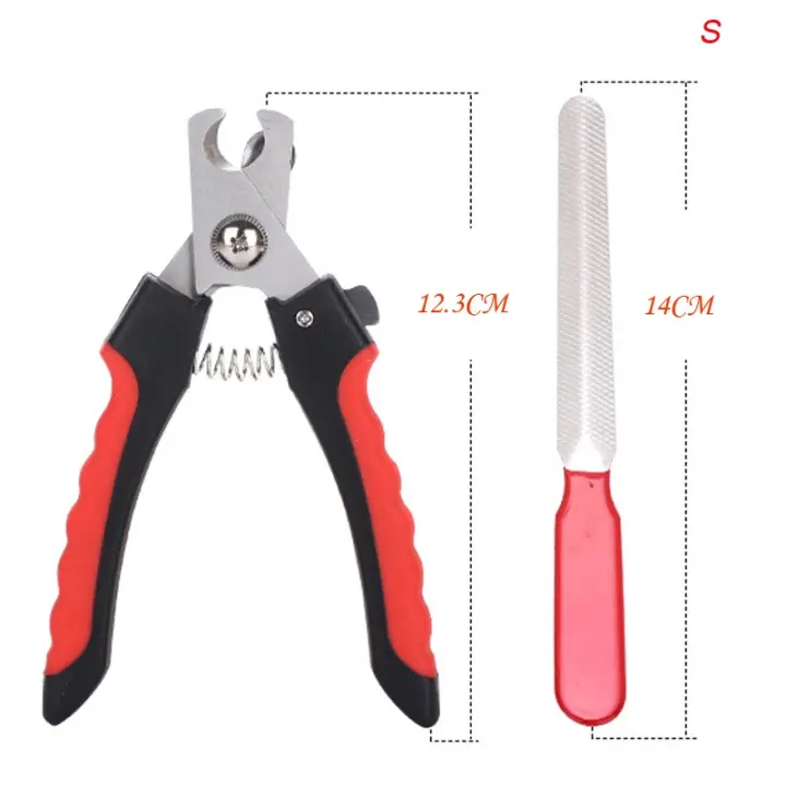 Cortador de uñas para perros y gatos con hoz, tijeras de aseo de acero inoxidable, cortauñas para garras de mascotas, suministros para perros - 1
